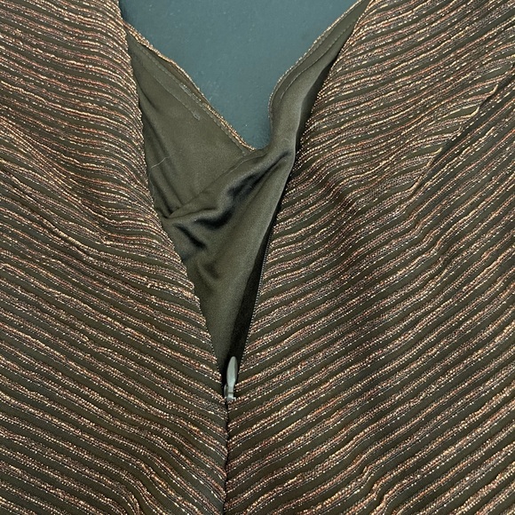 Alex Evenings Formal Gown Brown/Rust Elegant *H0138 - Picture 7 of 8